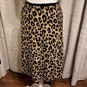 Leopard knife skirt - like new
